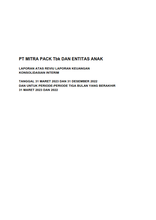 LKTW1 PT Mitra Pack Tbk Mitrapack