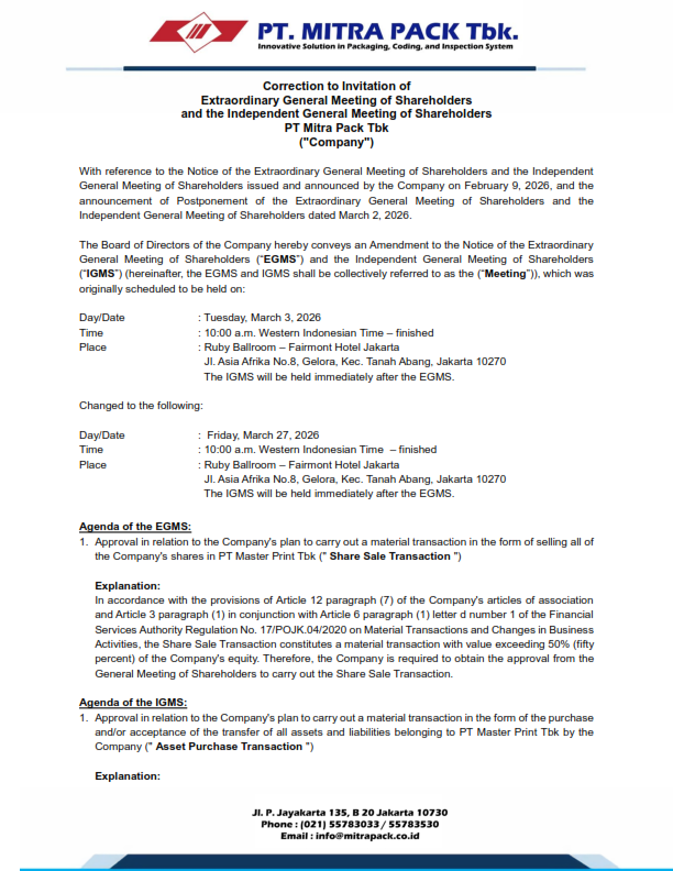 (ENG) Pemanggilan RUPSLBI PTMP